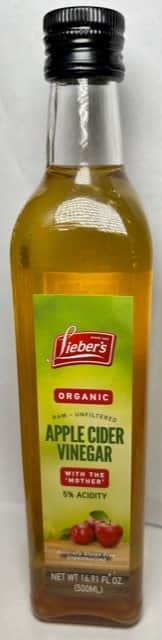 חומץ סיידר תפוחים ליברס-Lieber's Apple Cider Vinegar
