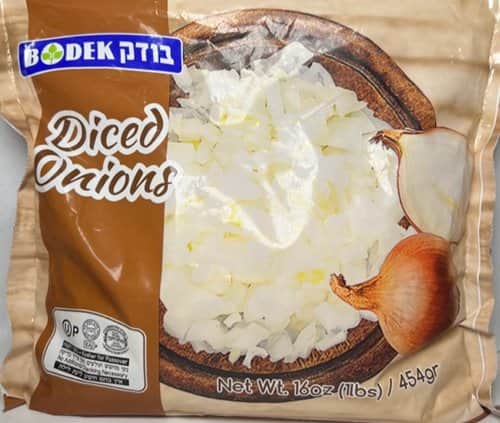 בצל קצוץ קפוא בודק-Diced Onions Bodek